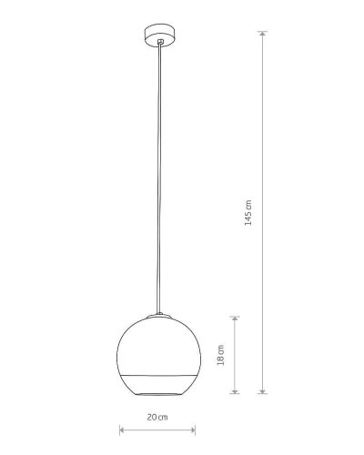 7605 Світильник підвіс Nowodvorski GLOBE PLUS S PL