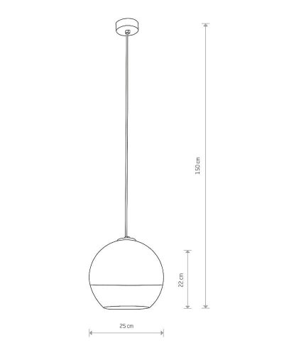 7606 Світильник підвіс Nowodvorski GLOBE PLUS M PL