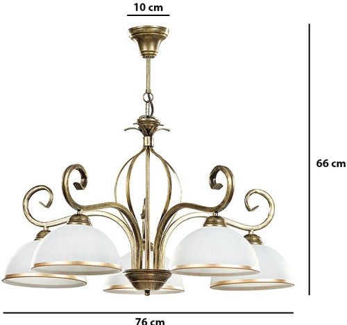 Люстра классическая Emibig Wivara gold 149/5