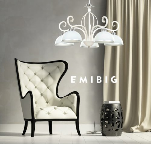 Люстра классическая Emibig Wivara white 840/5
