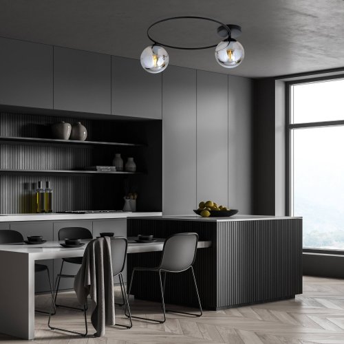 Люстра потолочная EMIBIG Sopra 1256/2 Black/Grafit