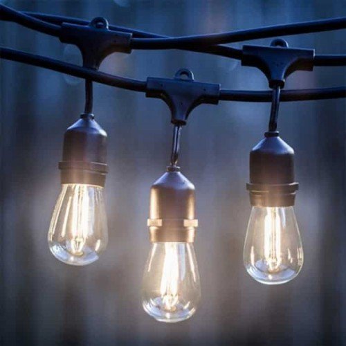 Гирлянда Horoz Electric CARNAVAL-F20 Е27 черный IP 44