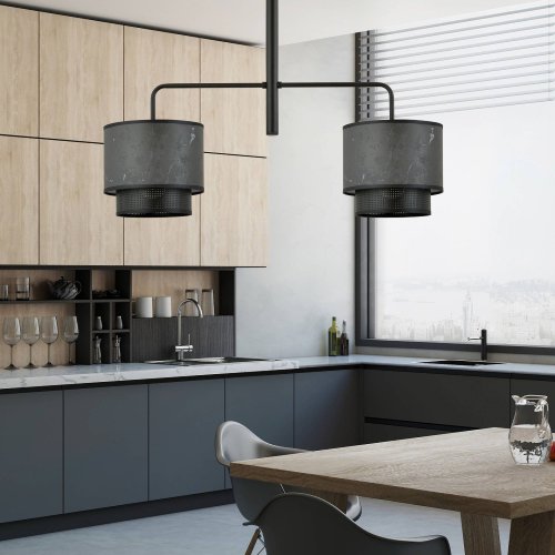 Люстра с абажурами EMIBIG Arigato 2 Marbel Black 1191/2 