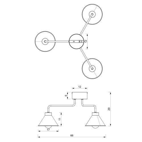 Люстра лофт LUMINEX Demet 0630