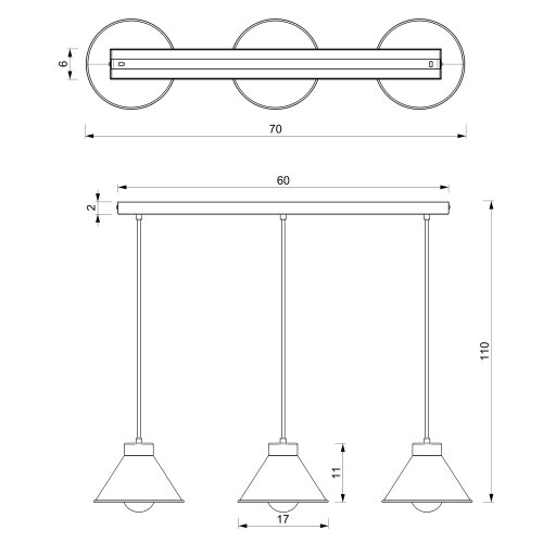 Люстра подвес LUMINEX Demet 0628