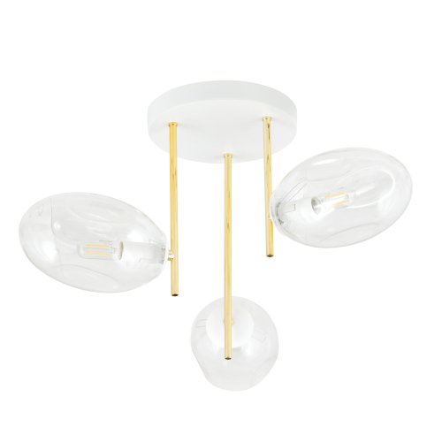 Люстра потолочная EMIBIG Argo 1276/3 White/Transparent