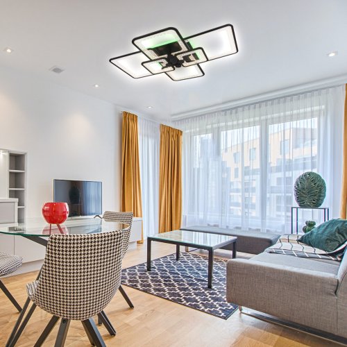Люстра светодиодная Sirius S667/6H BK 120W LED с пультом+диммер