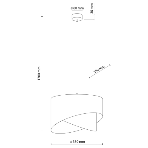 Люстра подвес с абажуром TK Lighting Grant White 4820
