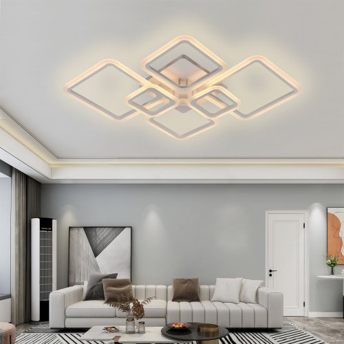 Люстра светодиодная Sirius S9116/6 WT 106W LED с пультом+диммер