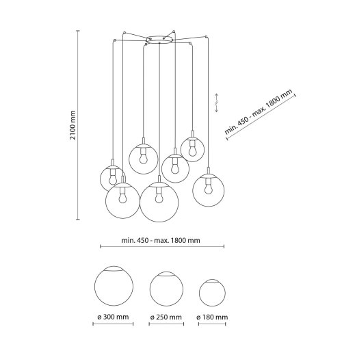 Люстра подвес TK Lighting Esme White 4794