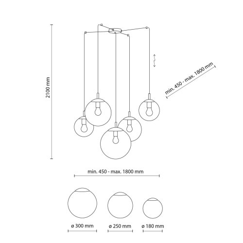 Люстра подвес TK Lighting Esme Mix 4796