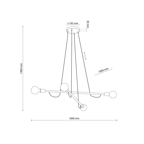 Люстра подвес лофт TK Lighting Helix Wood 4949