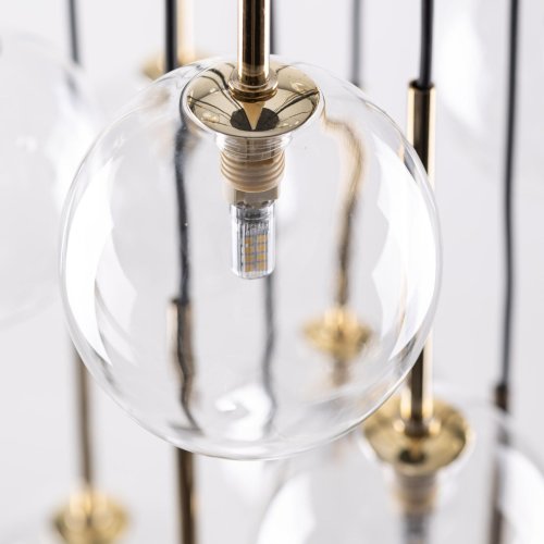 Люстра подвес TK Lighting Nilos Black/Gold 5945