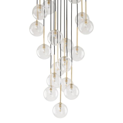 Люстра подвес TK Lighting Nilos Black/Gold 5945