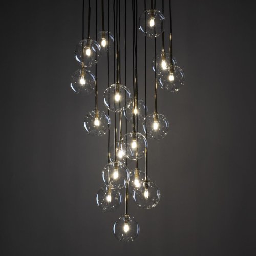 Люстра подвес TK Lighting Nilos Black/Gold 5945