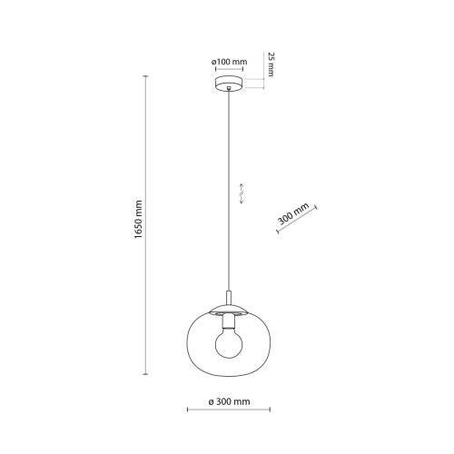 Люстра подвес TK Lighting Vibe Graphite 4837