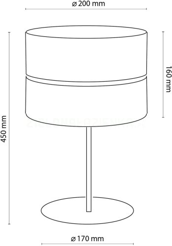 Настільна лампа з абажуром TK Lighting NICOL 5124