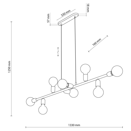 Люстра подвес лофт TK Lighting PORTO 5722
