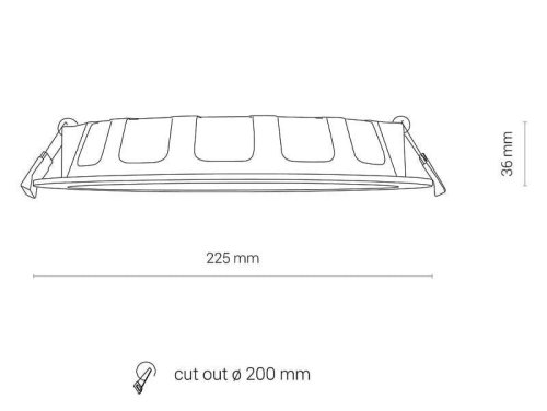 8774 Точковий світильник Nowodvorski CL KOS LED 24W, 4000K WHITE CN