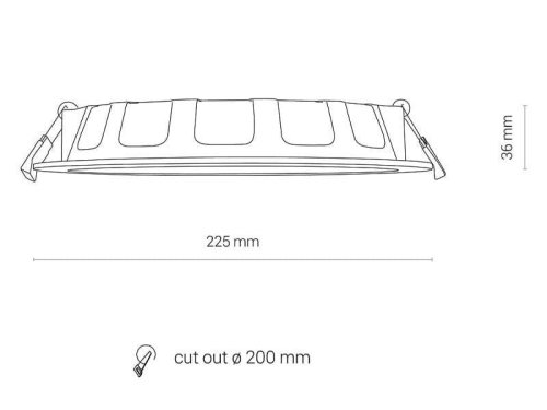 8775 Точковий світильник Nowodvorski CL KOS LED 24W, 3000K WHITE CN