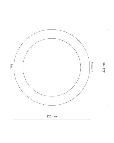 8775 Точковий світильник Nowodvorski CL KOS LED 24W, 3000K WHITE CN
