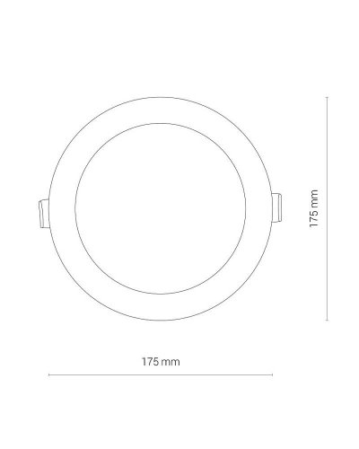 8777 Точковий світильник Nowodvorski CL KOS LED 16W, 3000K WHITE CN