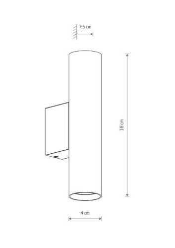 10891 Бра Nowodvorski FOURTY WALL M UMBRA GRAY PL