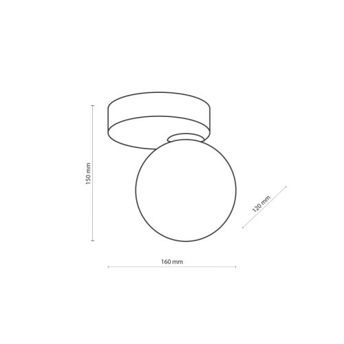 Светильник потолочный TK Lighting Bianca Black 5681