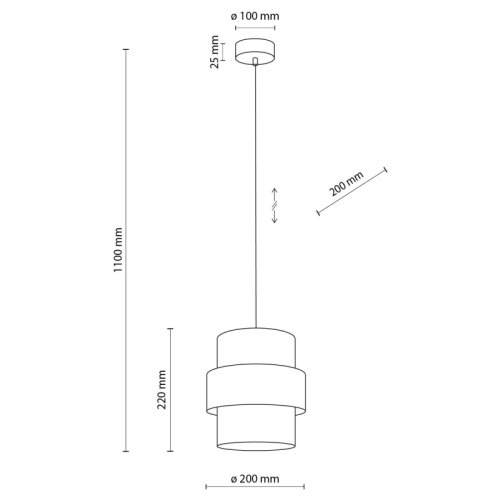 Люстра з абажуром TK Lighting CALISTO 5306