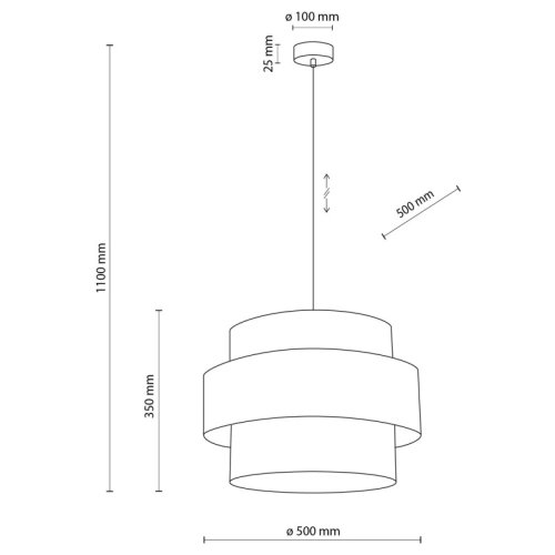 Люстра з абажуром TK Lighting CALISTO 5363