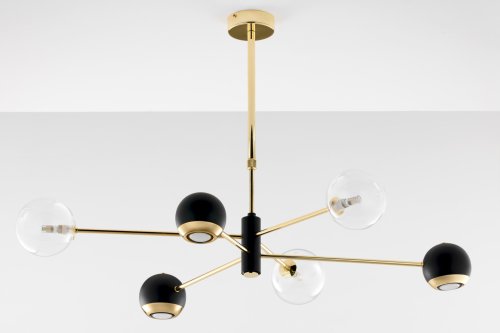 Люстра современная JUPITER MOKA 1967 MO6 CZ/MS TR