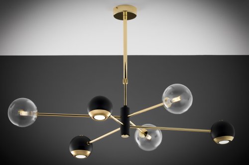 Люстра современная JUPITER MOKA 1967 MO6 CZ/MS TR