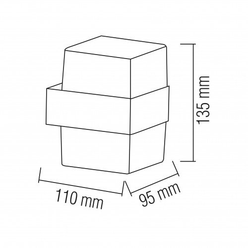 Светильник фасадный Horoz Electric SMD LED KING-10/S 10W