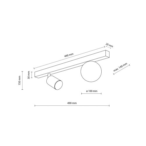 Светильник потолочный TK Lighting VOX 10000