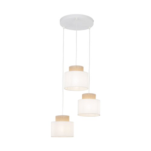 Люстра з абажурами TK Lighting Duo White Juta 2594