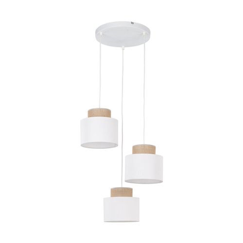 Люстра з абажурами TK Lighting Duo White Juta 2594