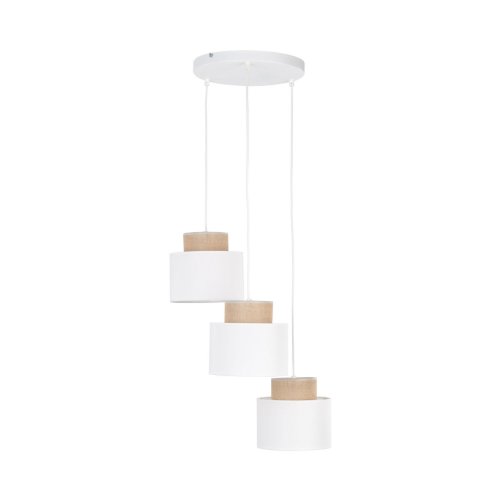 Люстра з абажурами TK Lighting Duo White Juta 2594
