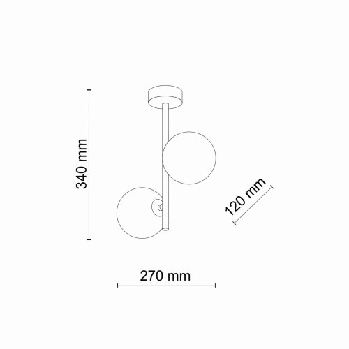Люстра потолочная TK Lighting Estera Black 6706