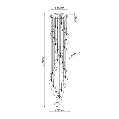 Люстра подвес TK Lighting AURORA 10258