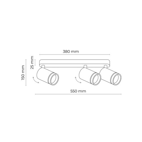 Светильник направленного света TK Lighting Jet Black 6914
