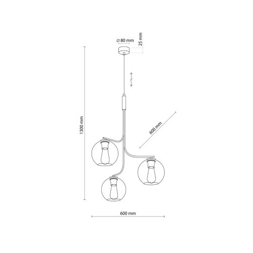 Люстра подвес TK Lighting CESAR 5726