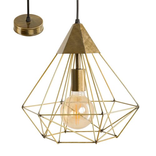 Люстра подвес лофт Atmolight Prism P315 AnticGold