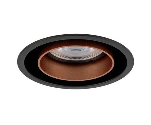 10801 Світильник вбудований Nowodvorski MONO SLIDE BLACK/COPPER PL