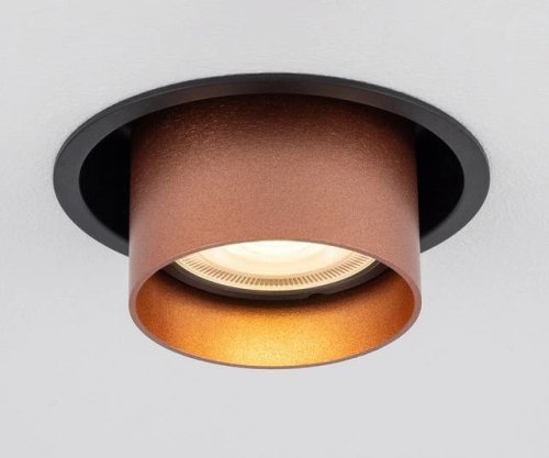 10801 Світильник вбудований Nowodvorski MONO SLIDE BLACK/COPPER PL