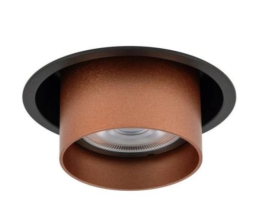 10801 Світильник вбудований Nowodvorski MONO SLIDE BLACK/COPPER PL