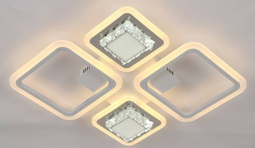 Люстра светодиодная Sirius 71982/2+2 WT 144 W LED с пультом+диммер