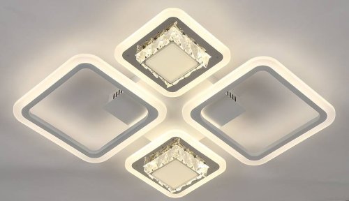 Люстра светодиодная Sirius 71982/2+2 WT 144 W LED с пультом+диммер