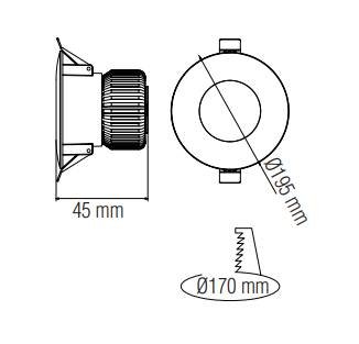 Точечный светильник Horoz Electric VANESSA-20 20W WT 