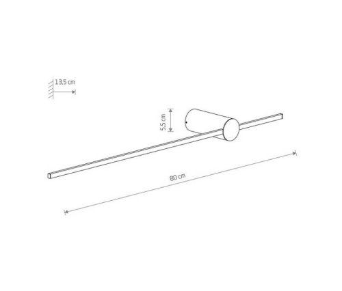 10312 Світильник Nowodvorski SABER LED M 3000K PL