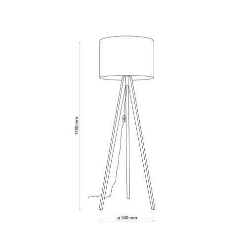 Торшер с абажуром TK Lighting GRAND ORZECH 16018